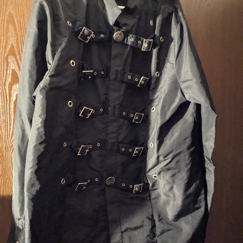 Men's Black Buckle Shirt - Fun house XL